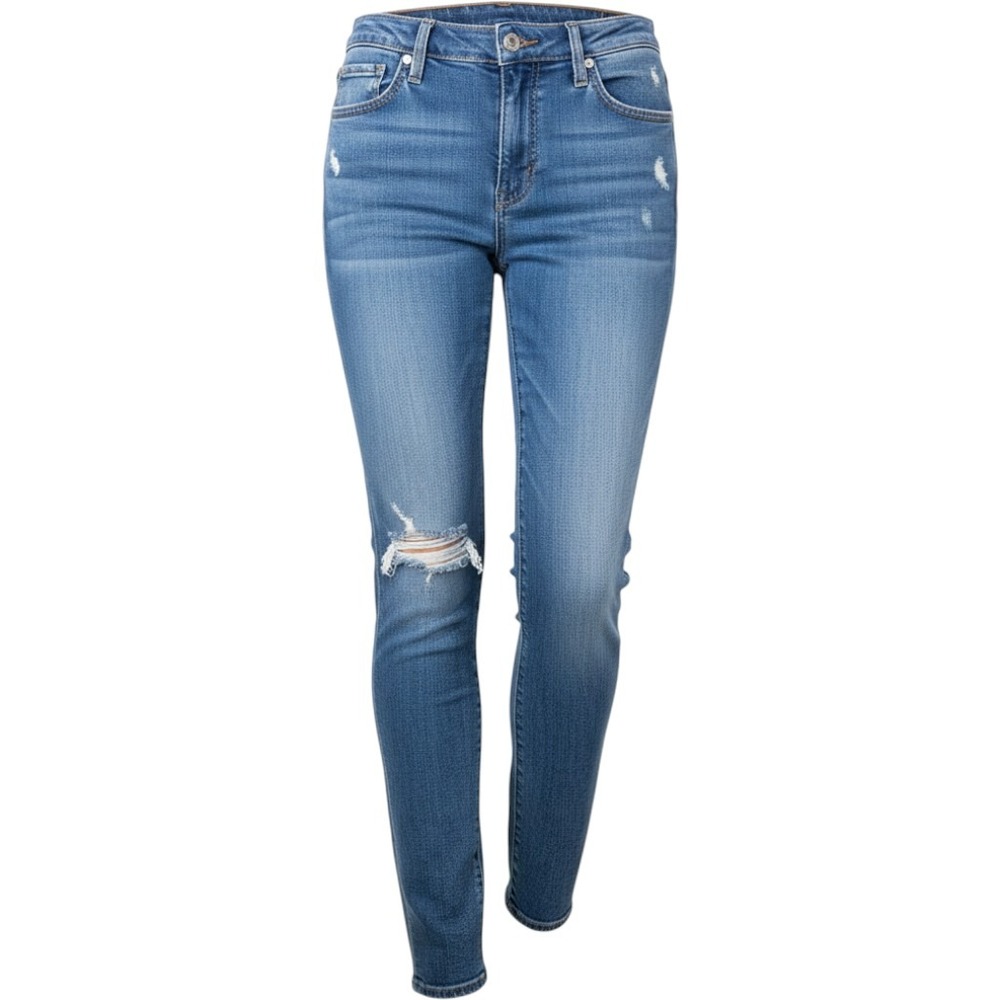 AG Adriano Goldschmied Stilt Cigarette Leg Skinny‎ Jeans Blue Distressed 28R USA